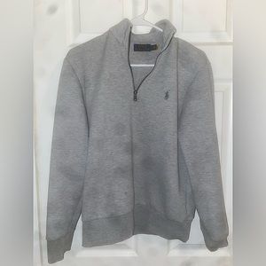 Gray small polo zip up
